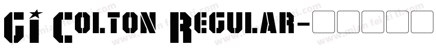 GI Colton Regular字体转换